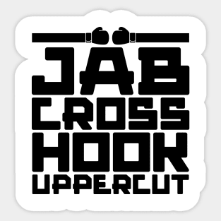 Jab Cross Hook Uppercut Sticker